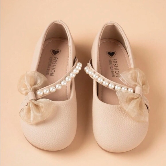 Toddler girls beige flats - Picture 4 of 5